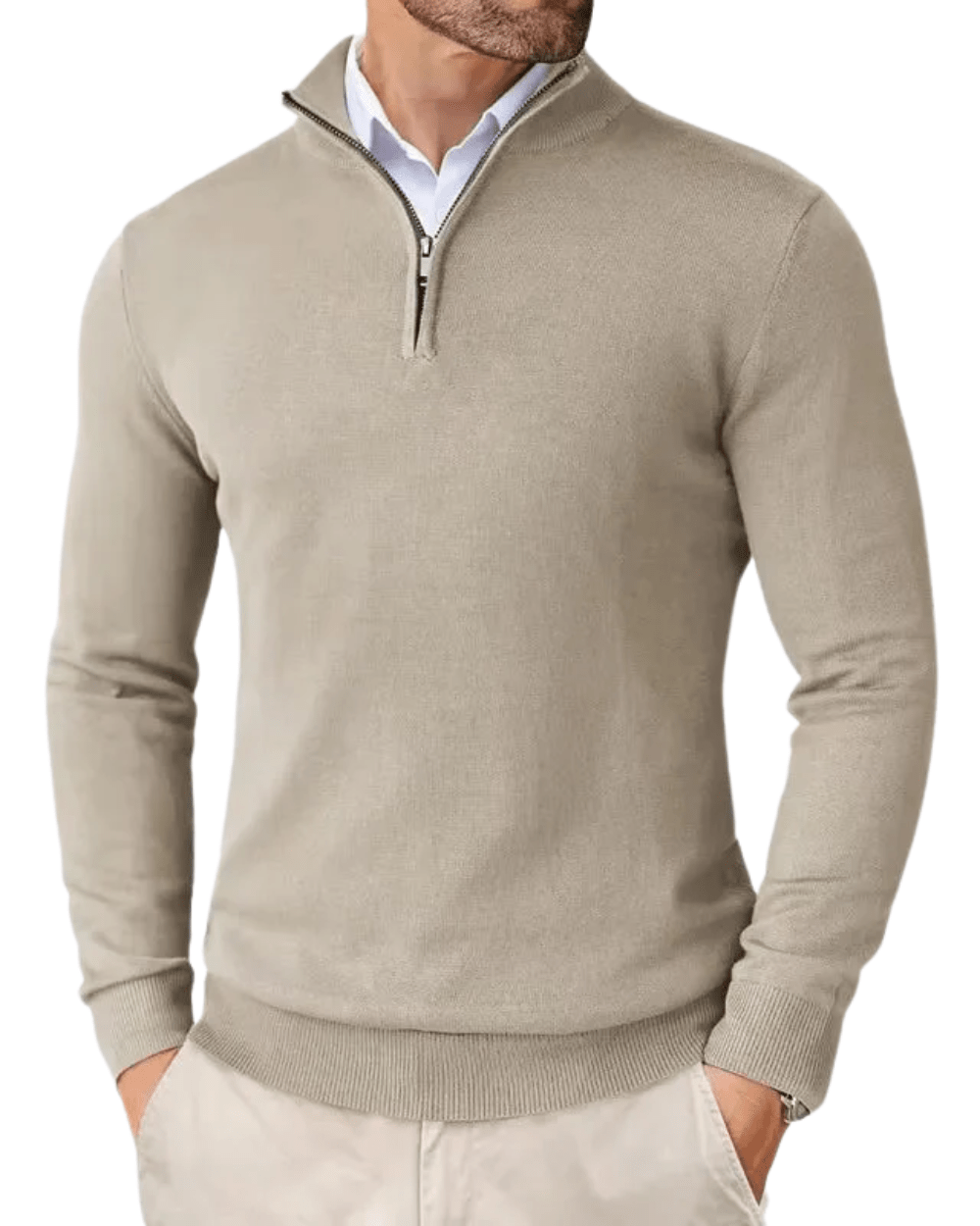 Jumper with Zip Collar