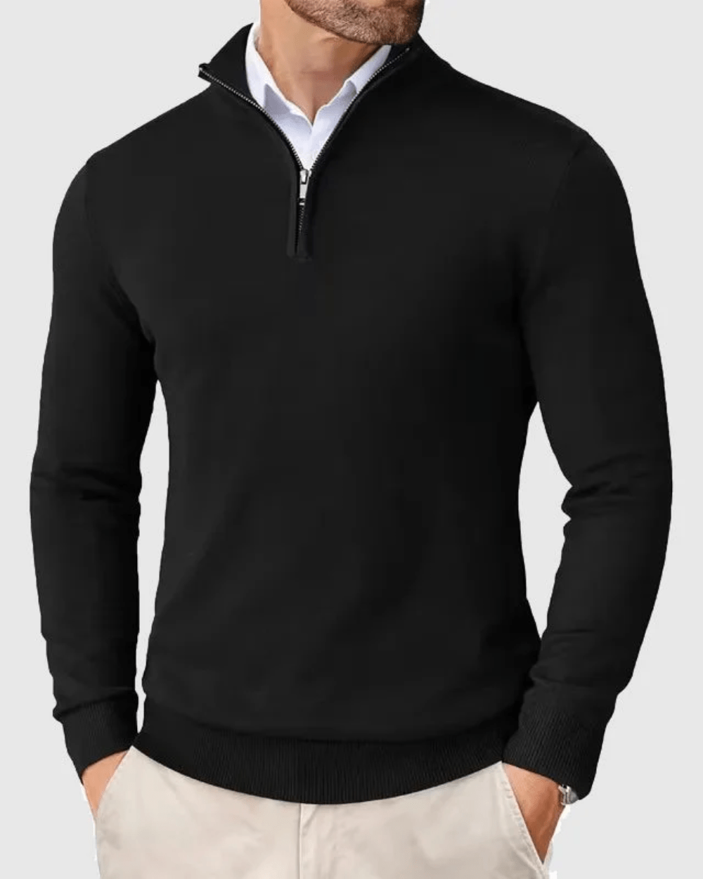 Jumper with Zip Collar