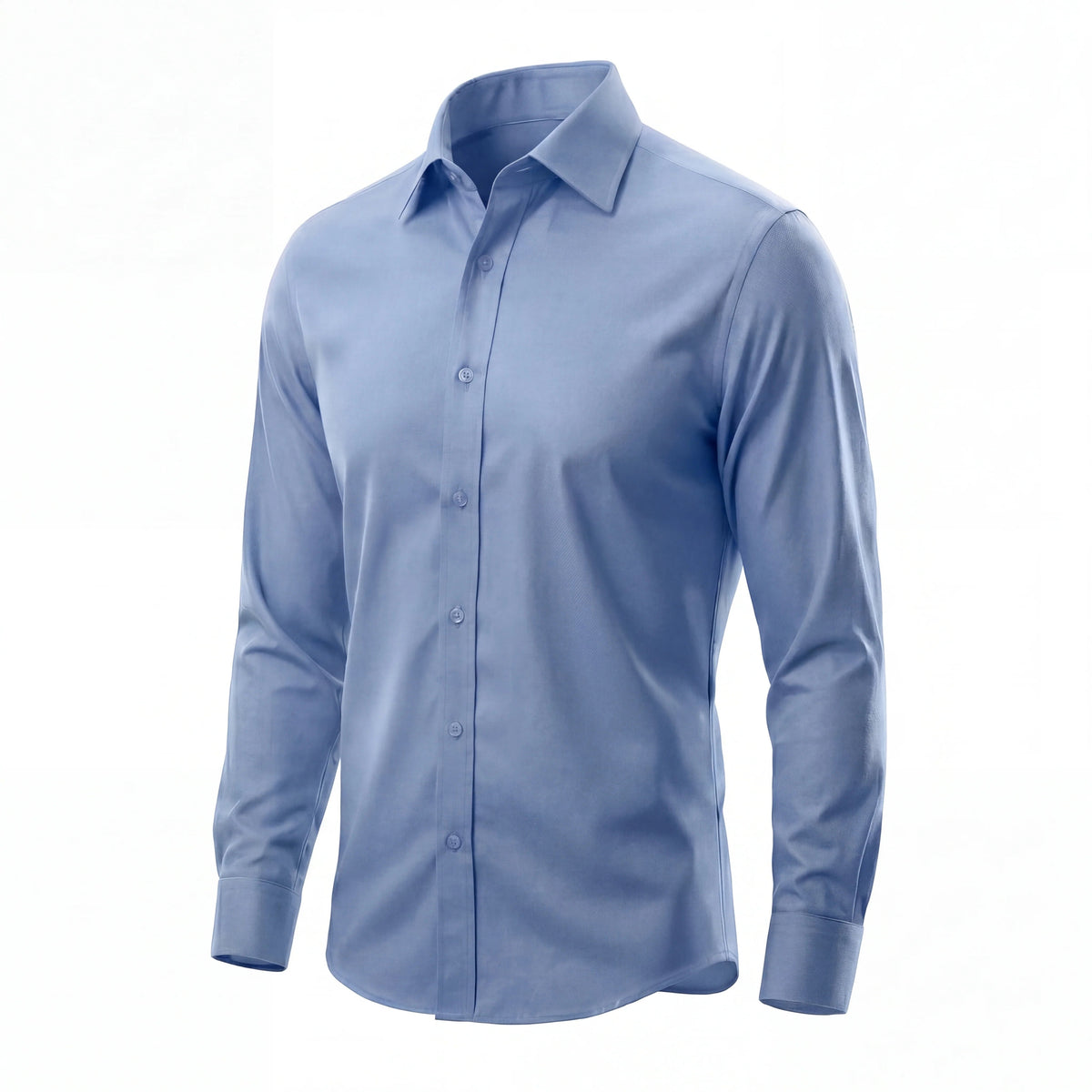 Halvern Glatt light-blue wrinkle-free shirt product view