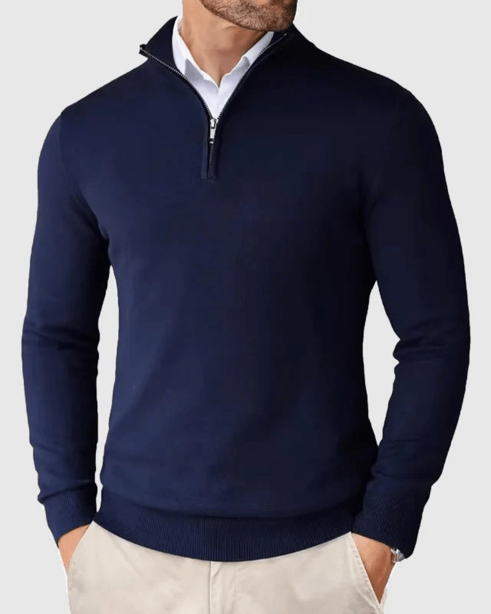 Jumper with Zip Collar