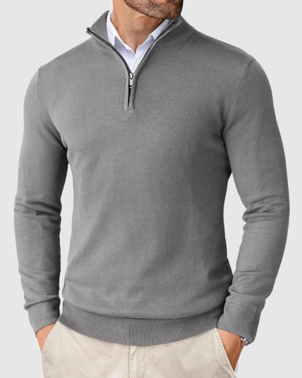 Jumper with Zip Collar